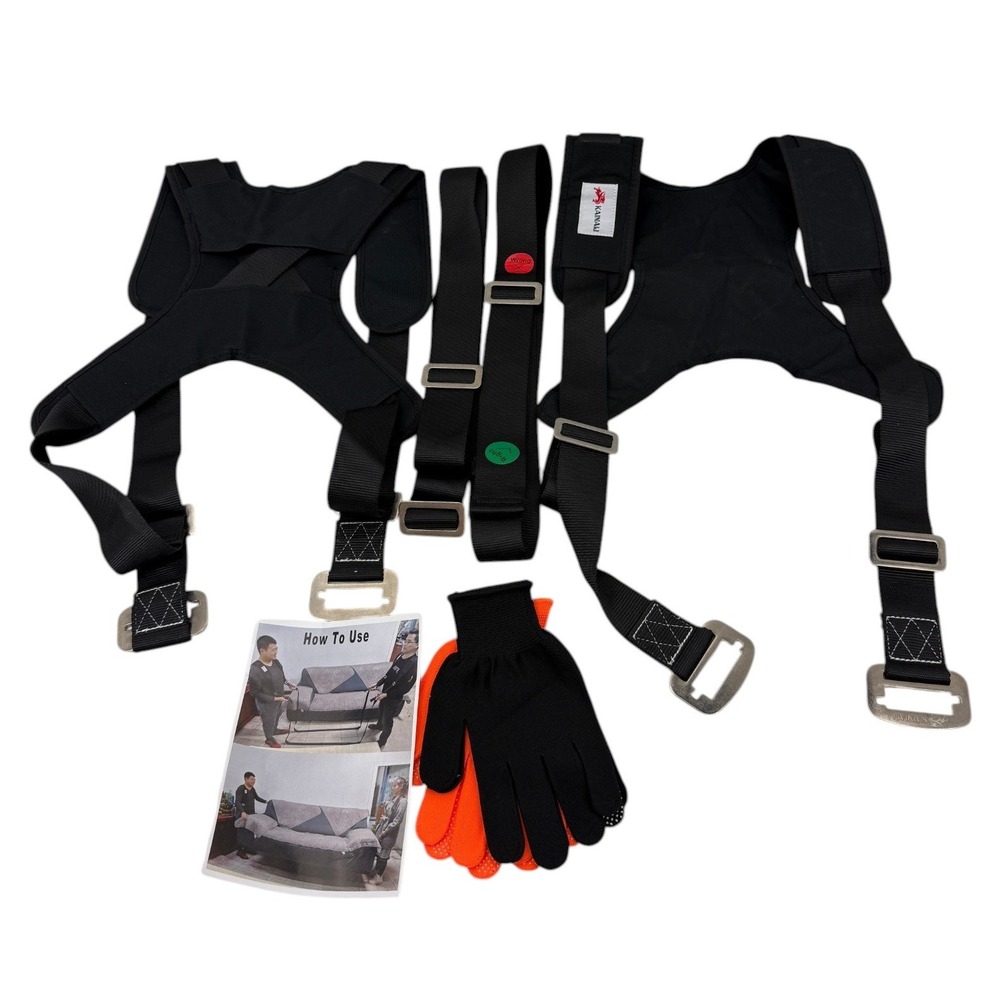 Kainiai Moving Straps Lifting Harness 2 Person Furniture Appliance Mover Kit - Picture 9 of 9